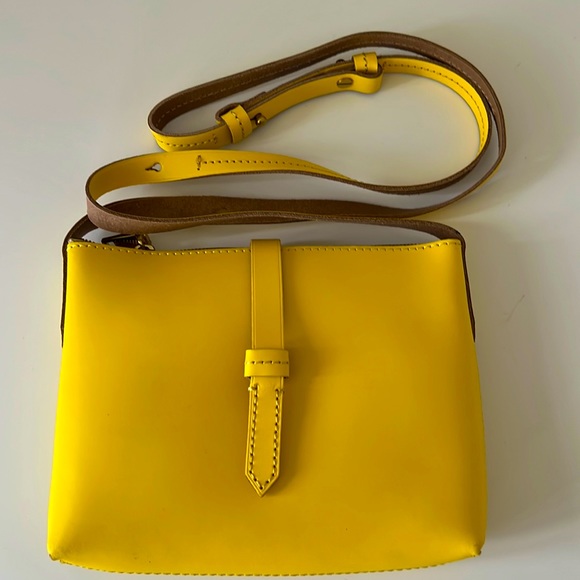 J. Crew Bags Jcrew Yellow Parker Crossbody Bag New Poshmark